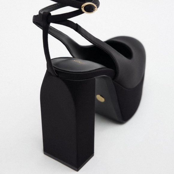 ZARA HIGH HEEL PLATFORM SLINGBACK SHOES/ZARA HEELS - Picture 2 of 7